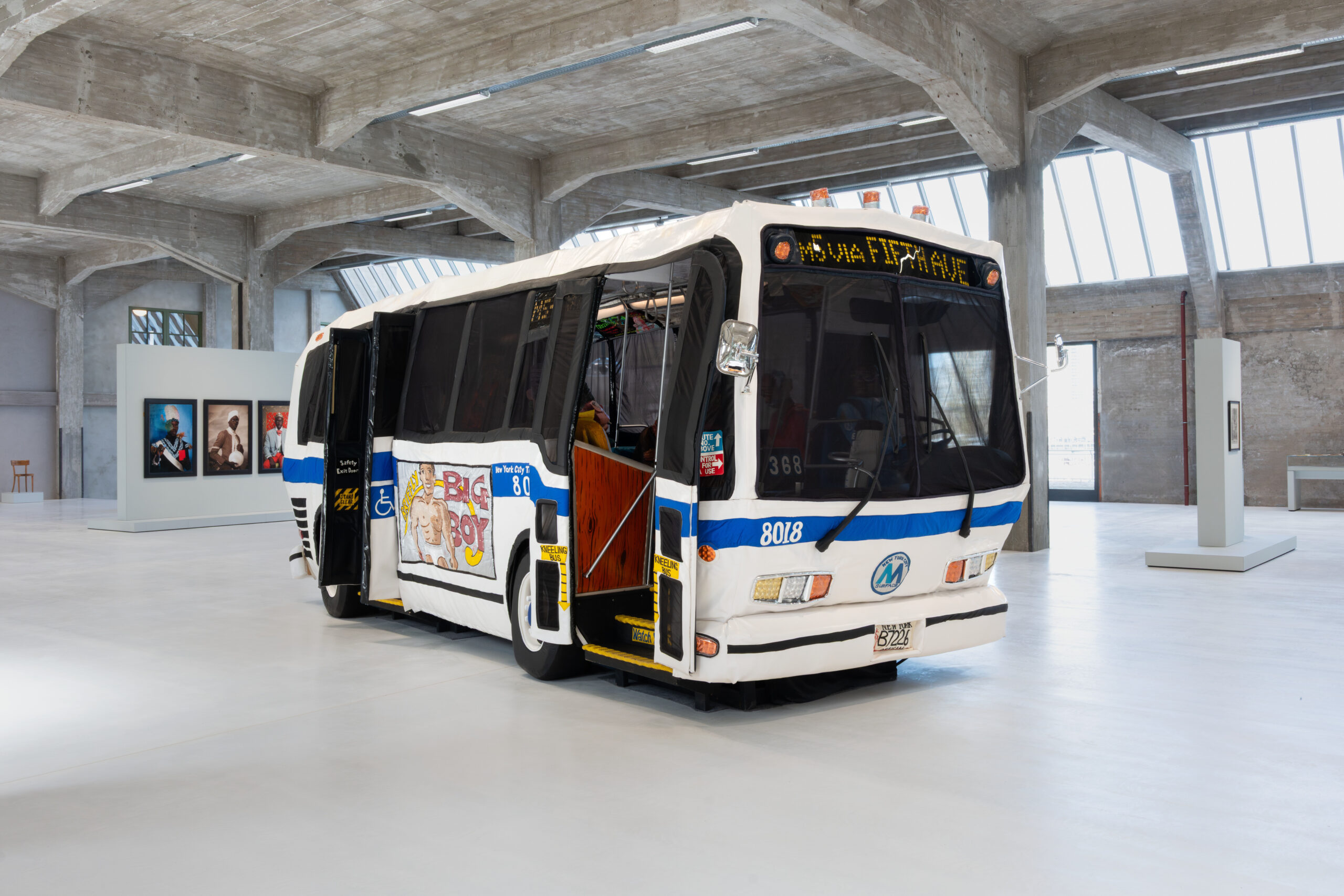 Red Grooms, The Bus, 1995, Fenix collection. This is a life-sized bus made of fabric, ph. Titia Hahne