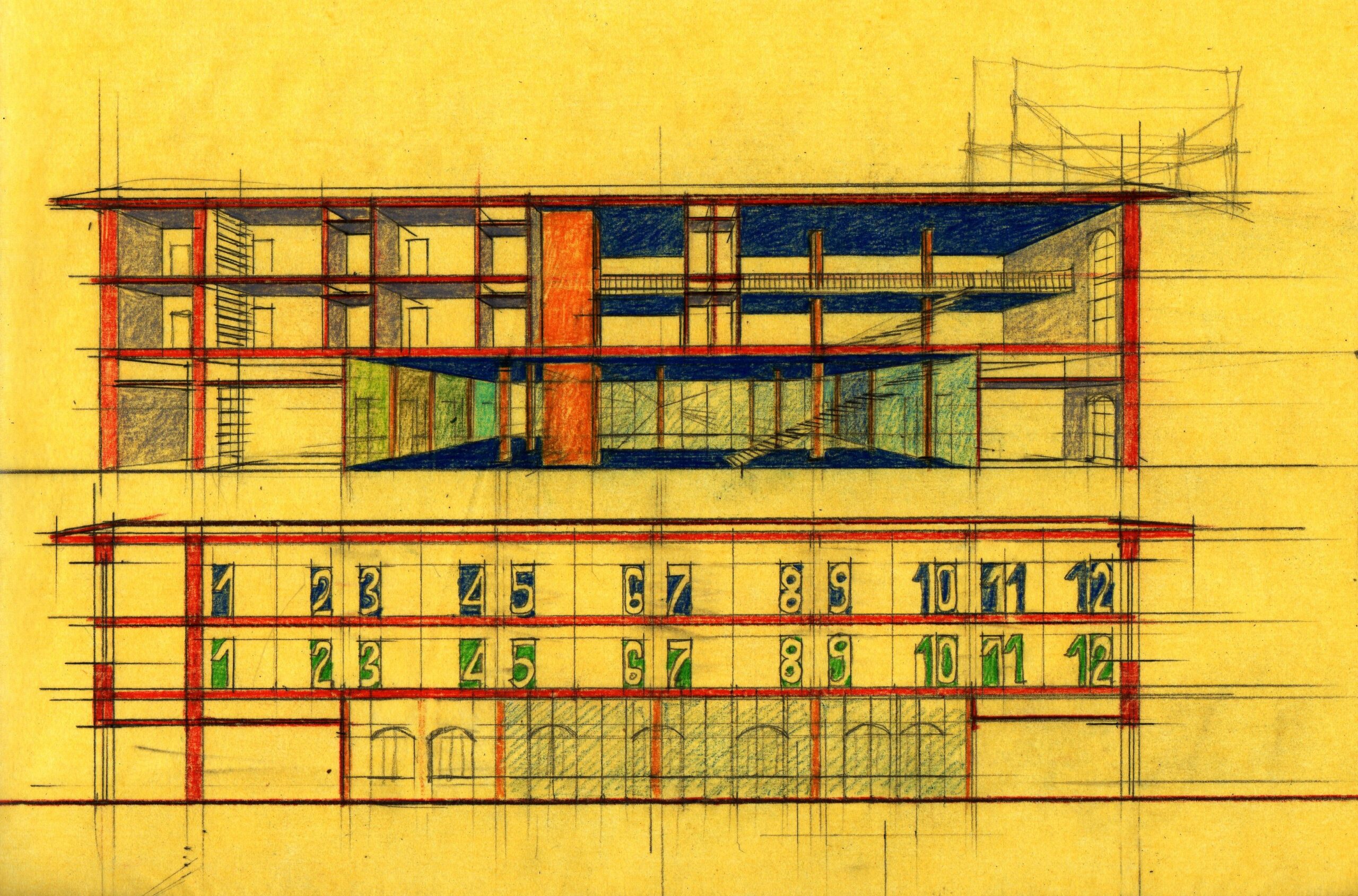 progetto di convitto in ex cotonificio Verres