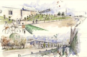 progetto di riqualificazione via Lambruschini per Expo 2015, Milano